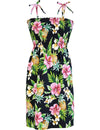 Waimea Hibiscus Smock Top Short Hawaiian Dress