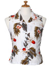 Wainapanapa White Orchids Sleeveless Blouse