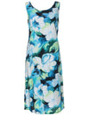 Watercolor Knee Length Hawaiian Dress
