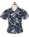Women Classic Hibiscus Pareo Camp Aloha Shirt