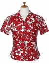 Women Classic Hibiscus Pareo Camp Aloha Shirt