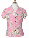 Women Hawaiian Shirt Malana Orchids