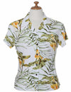 Women Hawaiian Shirt Napili White