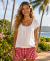 Women's Palaka Shorts Red