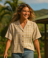 Hawaiian Cowgirl Old Plantation Hawaiian Shirt Khaki