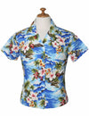 Women's Fitted Blouse Hookipa Hibiscus