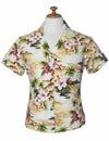 Women's Fitted Blouse Hookipa Hibiscus