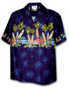 Woody's Long Boards Surfing Aloha Shirt