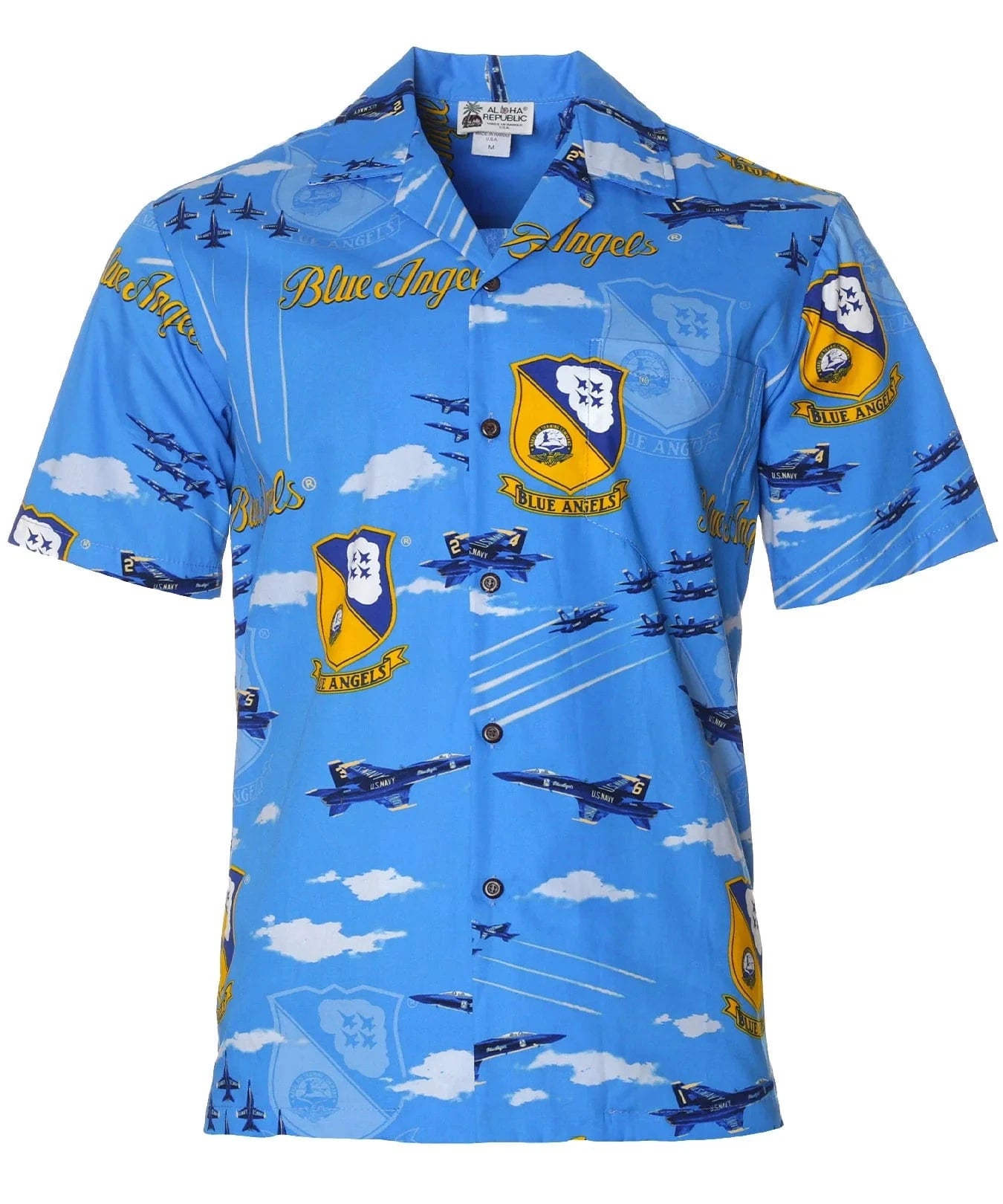 Blue Angels Cotton Men's Aloha Shirt