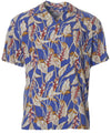 Plus Size Haliconia Men's Rayon Aloha Shirt Blue
