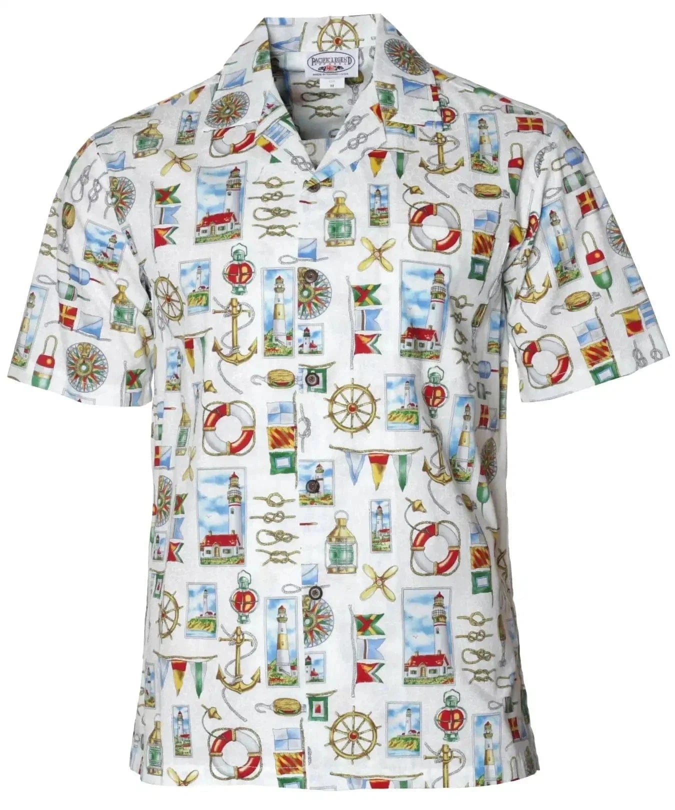 Nautical Men's Cotton Aloha Shirt