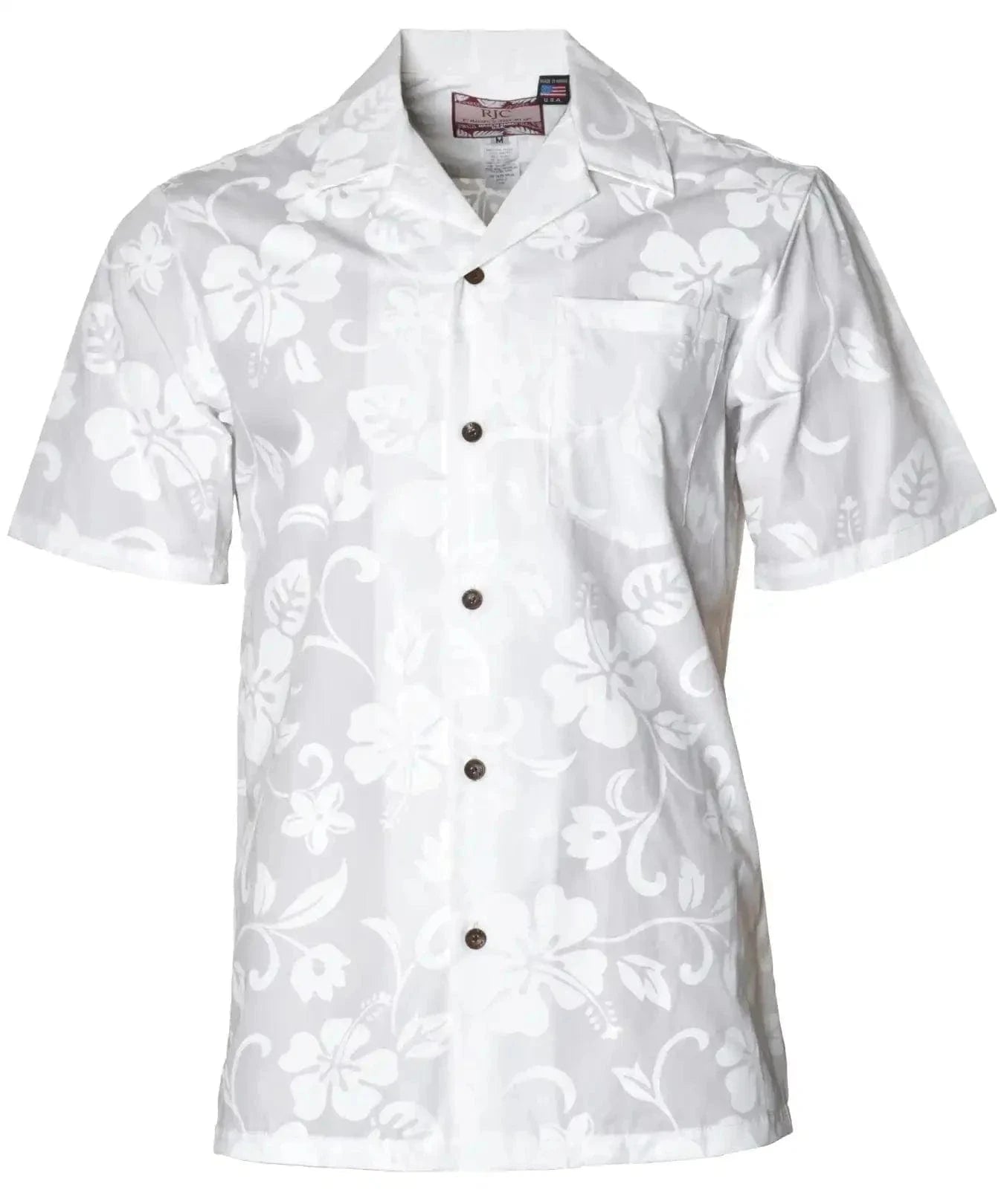 Kaneohe White Wedding Aloha Shirt