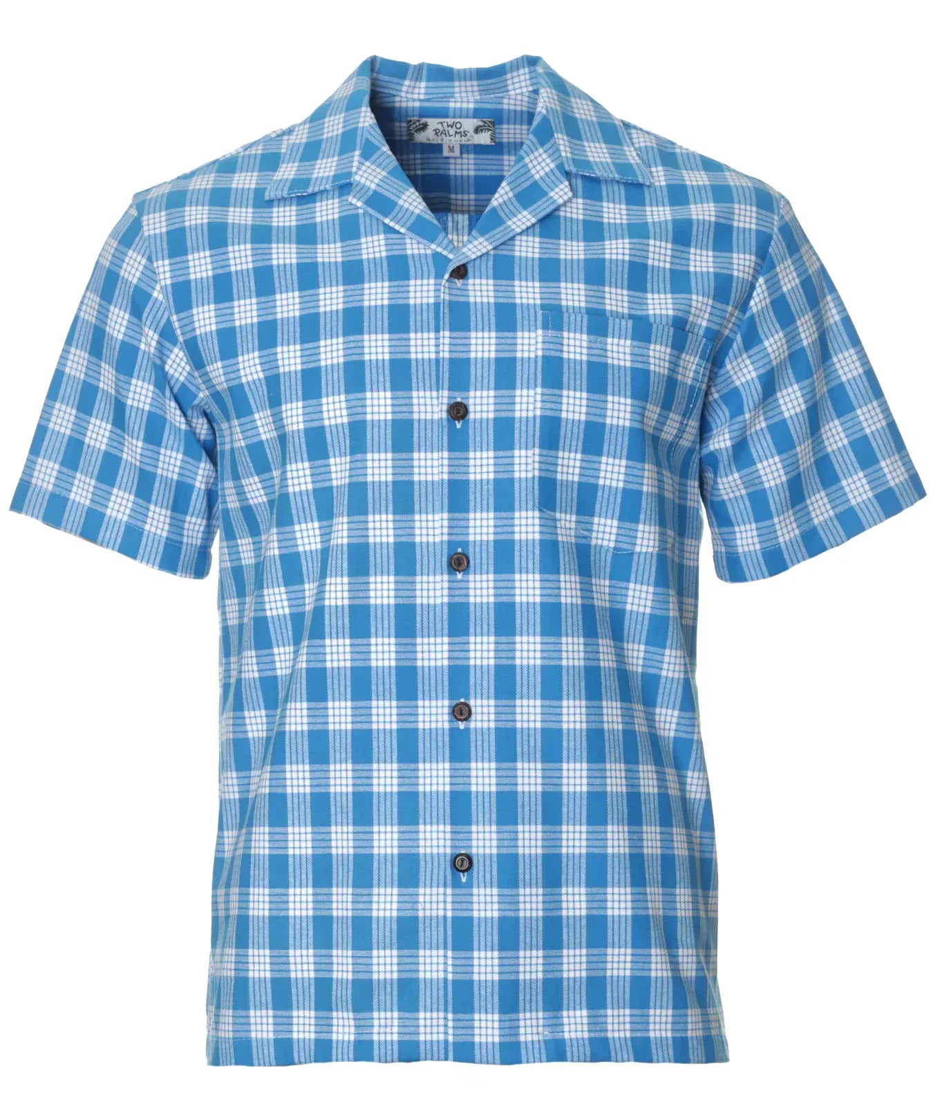 Light Blue Paniolo Palaka Aloha Shirt