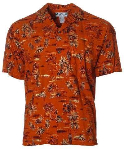 locoRioアロハページ Holo Holo Rayon Resort Men's Aloha Shirt | Aloha Shirts Club
