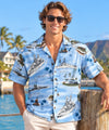 Blue Arizona Memorial Aloha Shirt