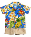 Two Piece Boy's Cabana Set with Shorts
