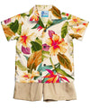 Two Piece Boy's Cabana Set with Shorts