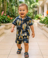 Paia Bay Toddler Boy's Cotton Cabana Set Black