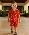 Surf Town Toddler Boy's Cabana Set Red