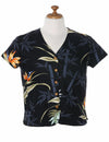 Bamboo Paradise V-Neck Women Hawaiian Blouse