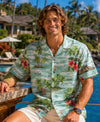 Diamond Head Men Sage Hawaiian Aloha Shirt
