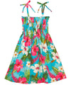 Girls Tropical Spaghetti Hawaiian Dress