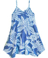 Girls Pineapples Scarf Hem Rayon Dress