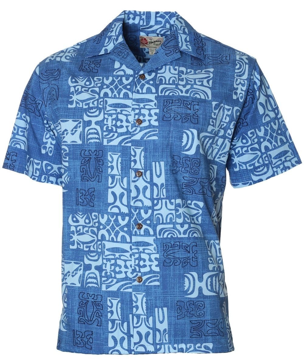 Men's Hawaiian Aloha Shirt - Short Sleeve Vintage 1950s Style Button-Up (Sizes XXS-4XL)
