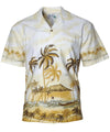 Palms and Diamond Head Aloha Shirt Men's Cotton Shirts