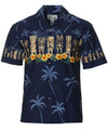 Short Sleeves Tiki Border Hawaiian Shirt