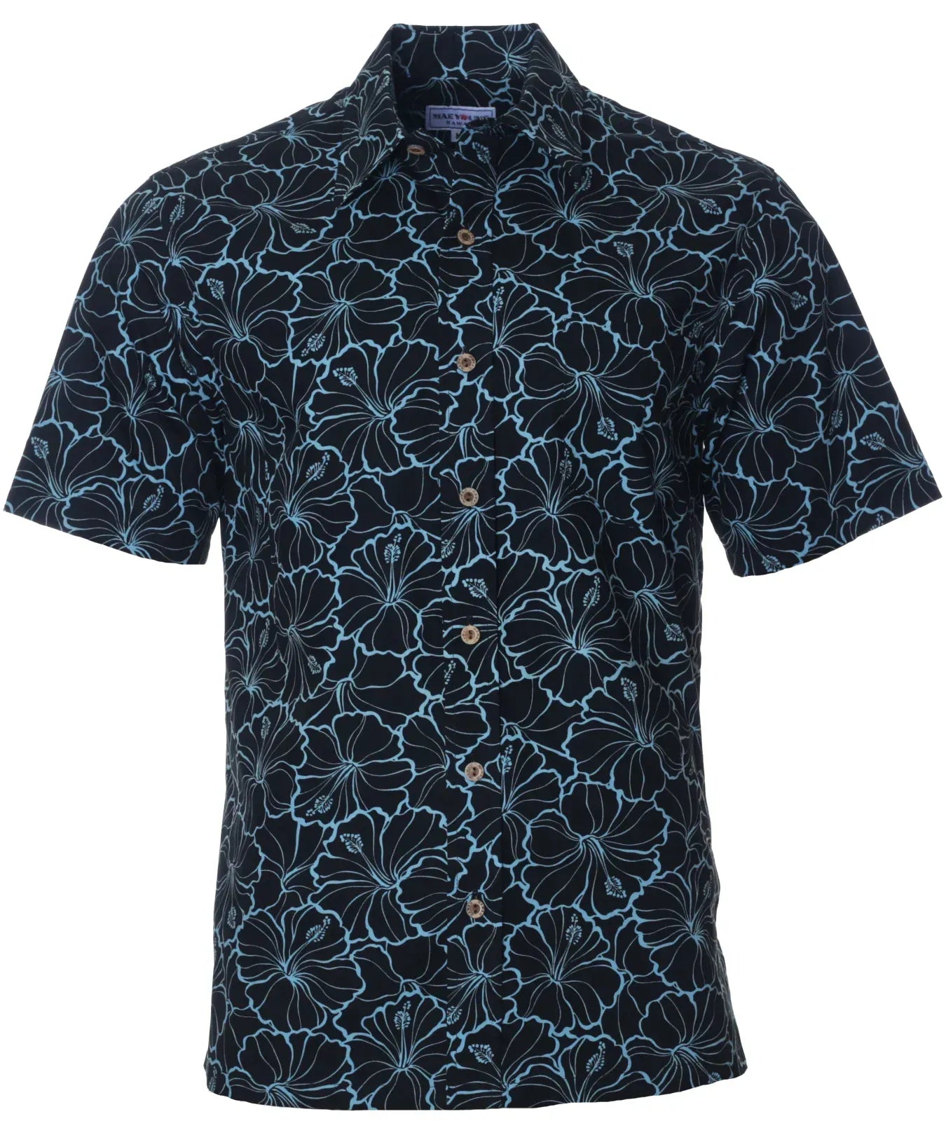 Short Sleeves Button-Up Hibiscus Aloha Shirt