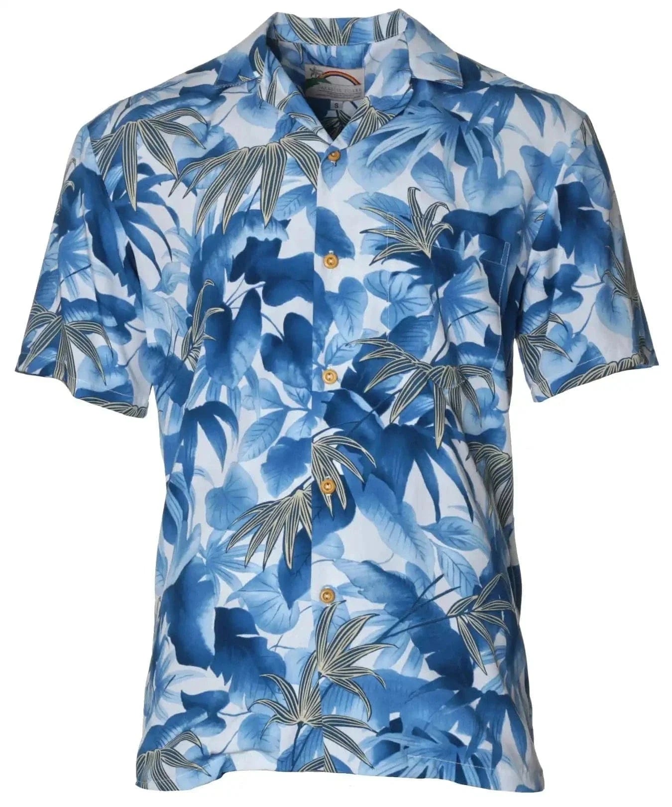 トップス unknown S/S open collar aloha shirt Open Collar Monstera Short sleeves Aloha Shirt– Aloha Shirts