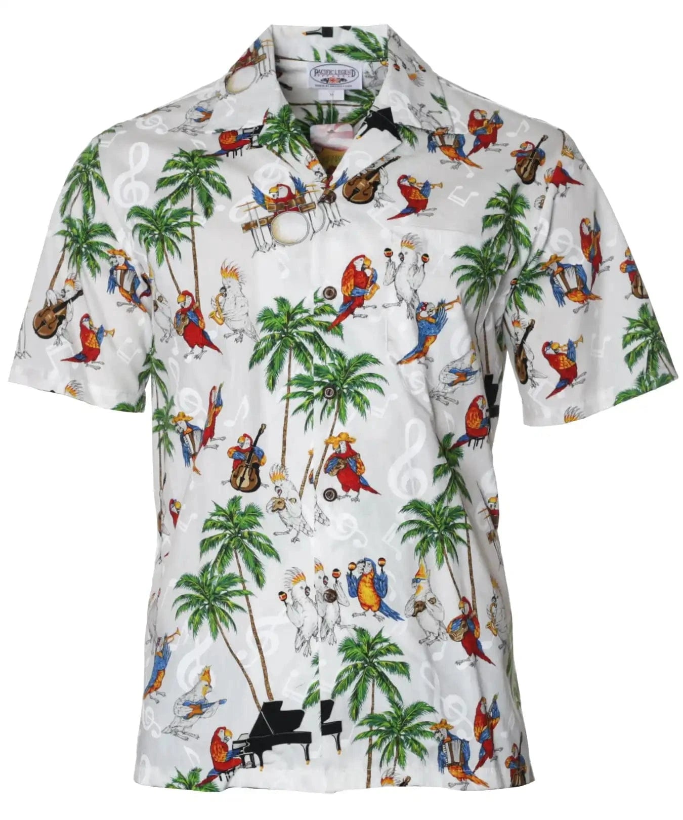 Short Sleeve Birds in Paradise Men's Hawaiian Shirt