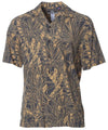 Short Sleeves Rayon Palm Men's Aloha Shirt