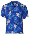 Puanani Short Sleeves Orchids Rayon Aloha Shirt