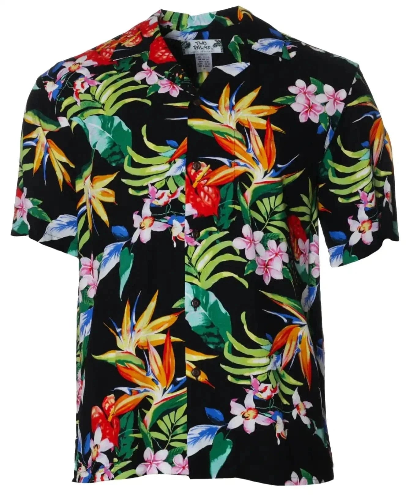 Birds of Paradise Rayon Hawaiian Aloha Shirt