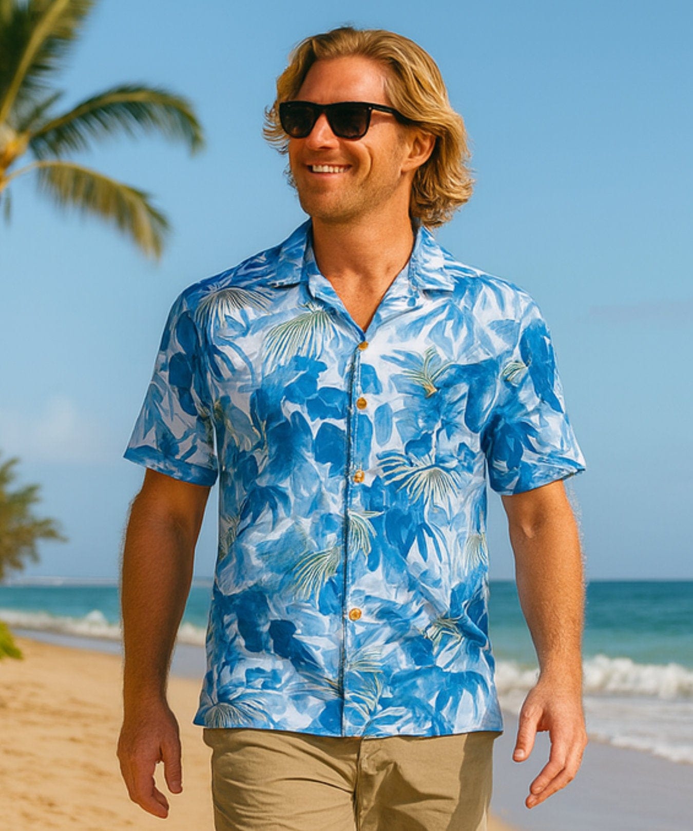 Open Collar Monstera Short sleeves Aloha Shirt– Aloha Shirts