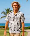 Wailuku Men's Rayon Aloha Shirt Gray