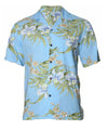Short Sleeves Pali Orchid Hawaii Island Rayon Shirt