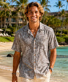 The Rift Short Sleeves Men's Rayon Shirt Ash