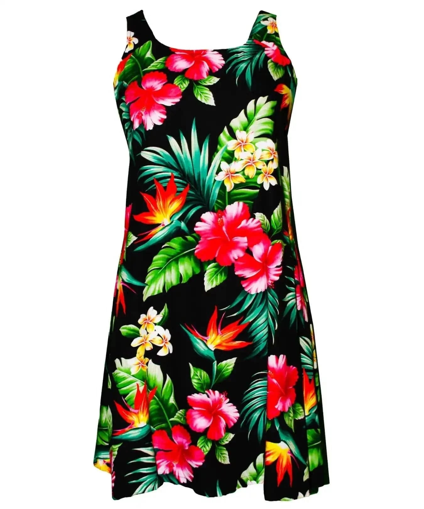 birds of paradise mini dress Island Tropical Paradise Rayon Short Dress Pink / S
