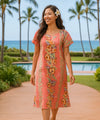 Keonekai Cotton Short Muumuu Dress Coral