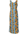 Long Maxi Cocktail Cotton Hawaiian Dress