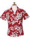 Koloa Cotton Fitted Hawaiian Blouse Women Shirts