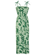 Long Length Smock Tube Top Pineapple Dress