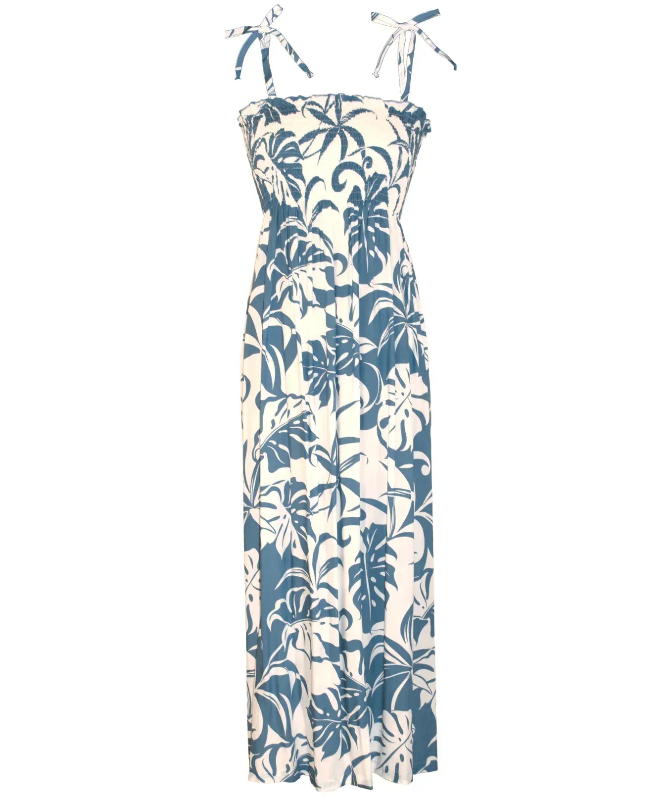 Makapu Tube Top Smock Long Hawaiian Dress