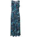Monstera Poly Spandex Long Maxi Dress Long Maxi Dress