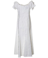Long Muumuu with Ruffled Sleeves Hawaiian Dress