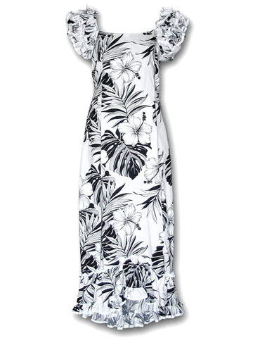 Palama Hawaiian Long Muumuu Dress