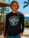 Long Sleeves Dri-Fit Monterey Hawaiian T Shirt Black T shirts